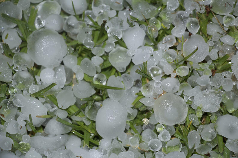 Hielo en “estado granizo”